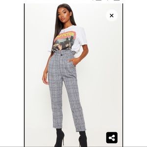 PrettyLittleThing High Waisted Paper Bag Pants